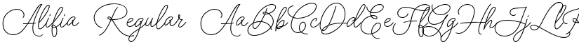 Alifia Regular font