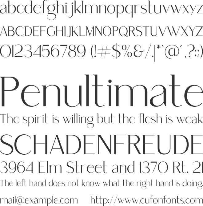 Saudagar font preview