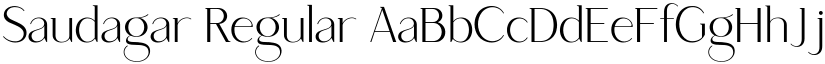 Saudagar Regular font