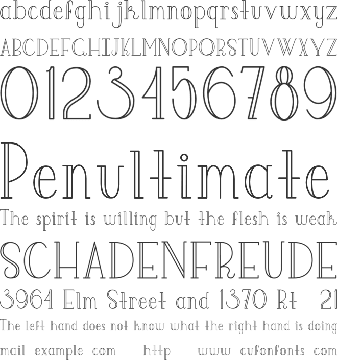 Klasse font preview