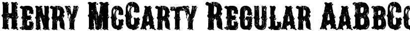 Henry McCarty Regular font