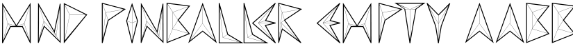 MND Pinballer empty font