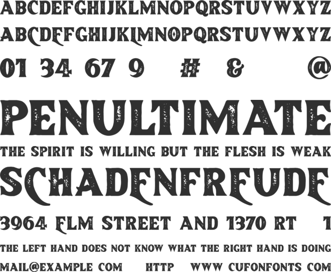 Brotherland font preview