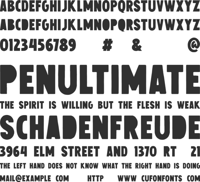 Chillow font preview