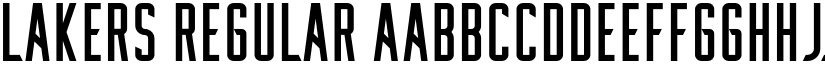 Lakers Regular font