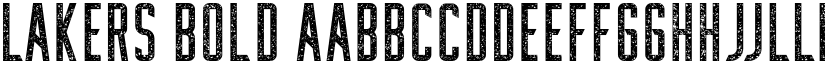 Lakers Bold font