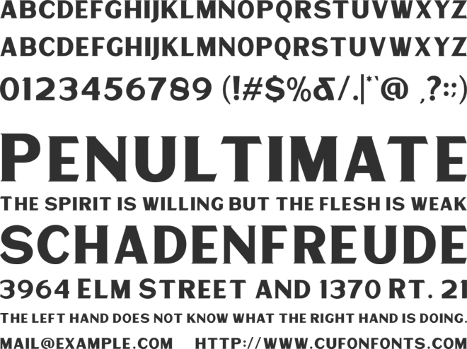 Matrole font preview