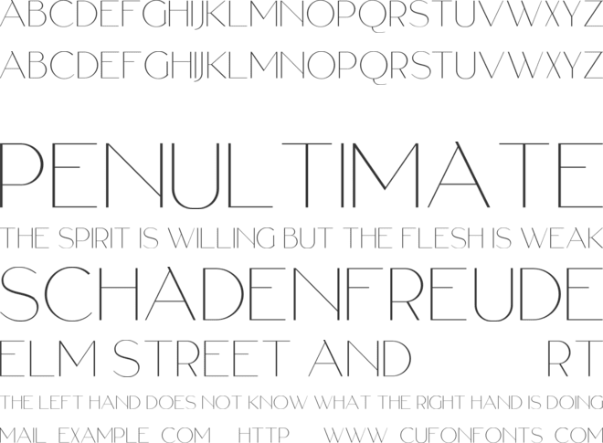 PalmBeach Trial font preview