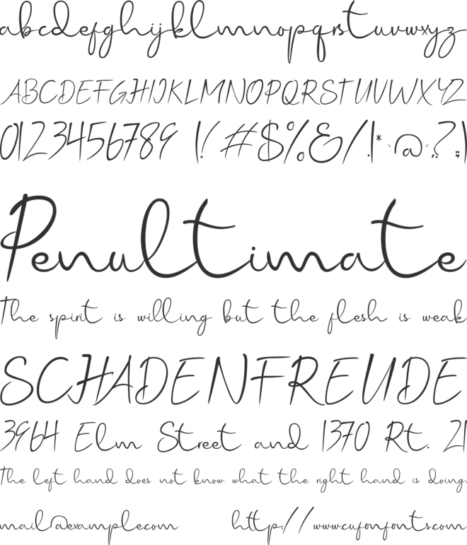 hellogalleria font preview
