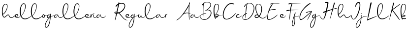 hellogalleria Regular font