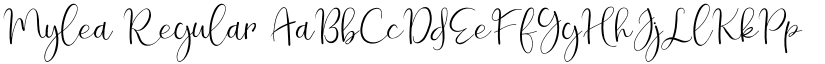 Mylea Regular font