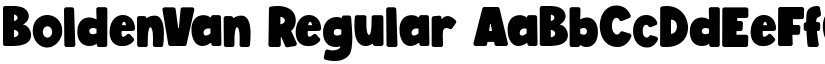 BoldenVan Regular font