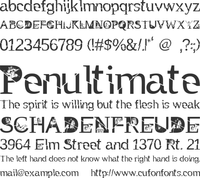 TAK Enchanted font preview
