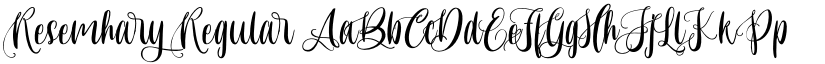 Resemhary Regular font