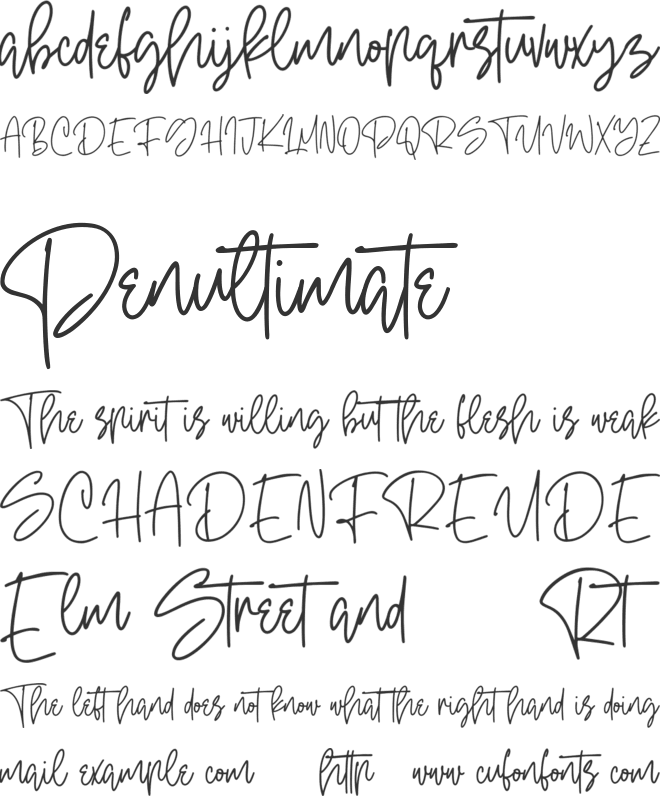 Oterdin Free font preview