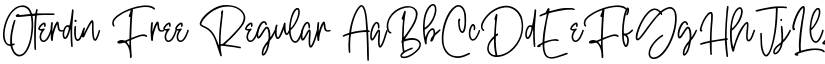 Oterdin Free Regular font