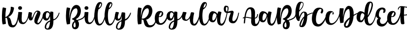 King Billy Regular font