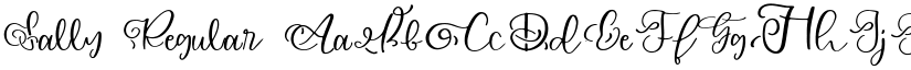 Sally Regular font