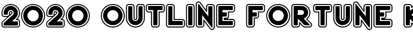 2020 Outline Fortune Kei Regular font