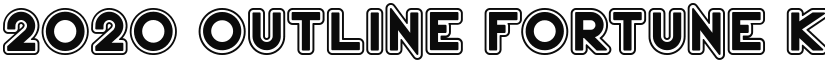 2020 Outline Fortune Kei font download