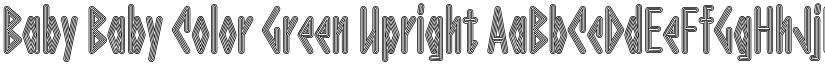 Baby Baby Color Green Upright font