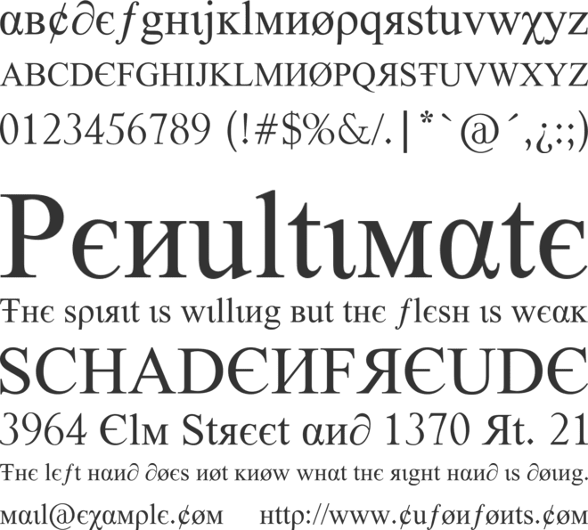 Tiboo 5 font font preview