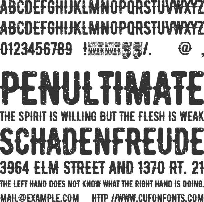 heartbreaking font preview