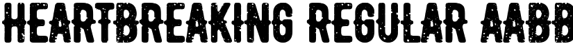 heartbreaking Regular font