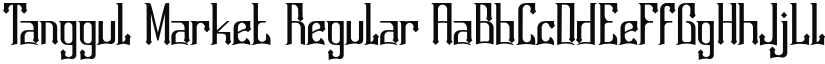 Tanggul Market Regular font