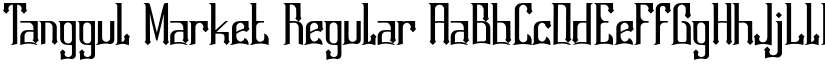Tanggul Market Regular font