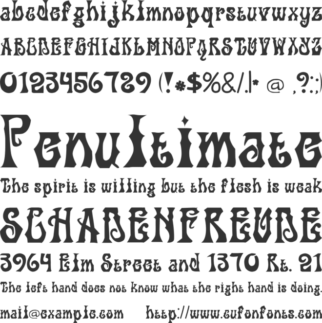 balekambang font preview