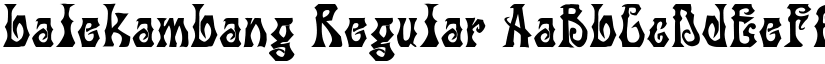 balekambang font download