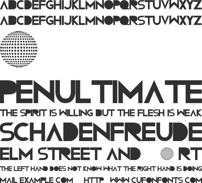 Confussion RNG font preview
