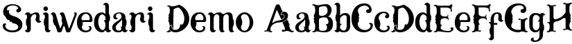 Sriwedari Demo font