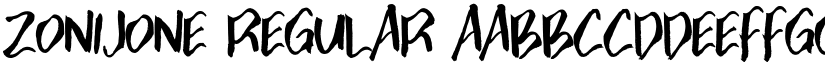 Zonijone font download