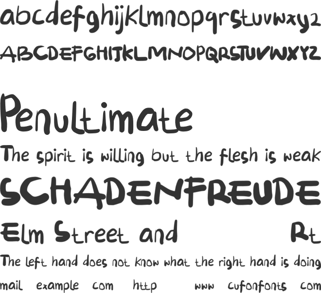 MANIESSEKALIE font preview