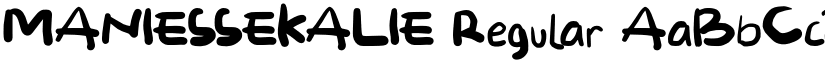 MANIESSEKALIE Regular font