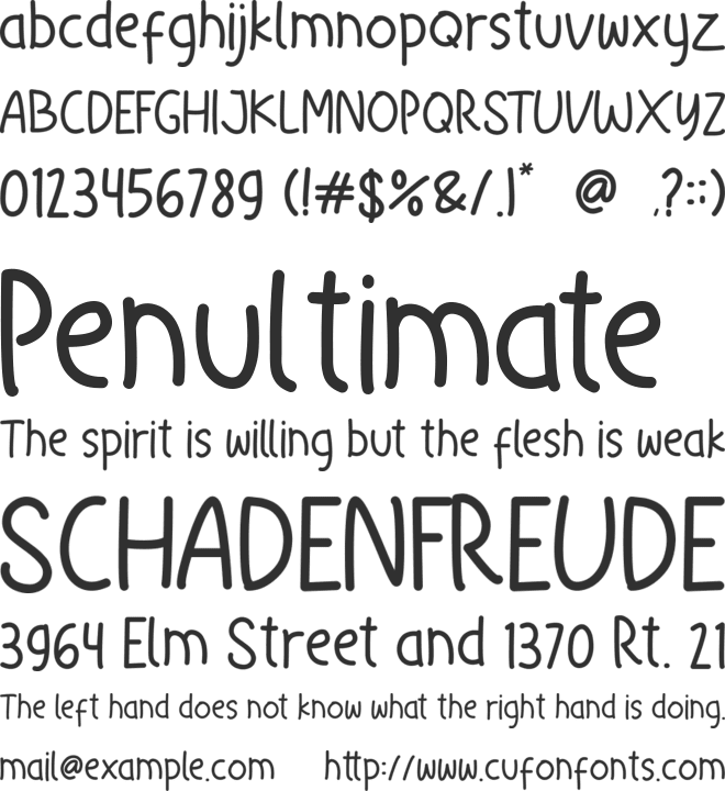 Little Christmas font preview