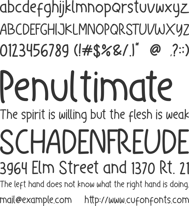 Little Christmas font preview