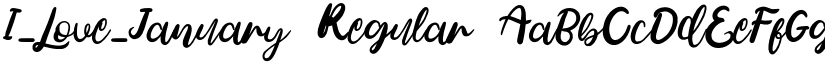 I_Love_January Regular font