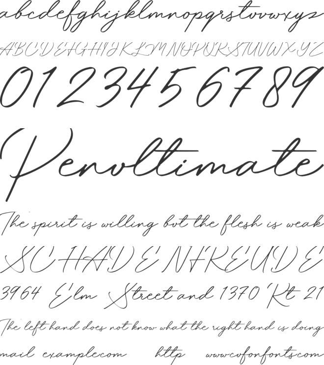 Magdallena font preview