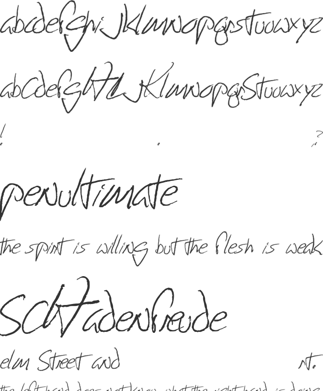 Happy Face Killer font preview