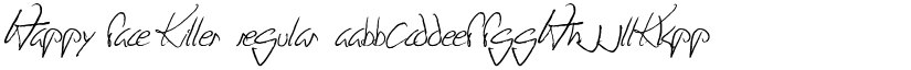 Happy Face Killer Regular font