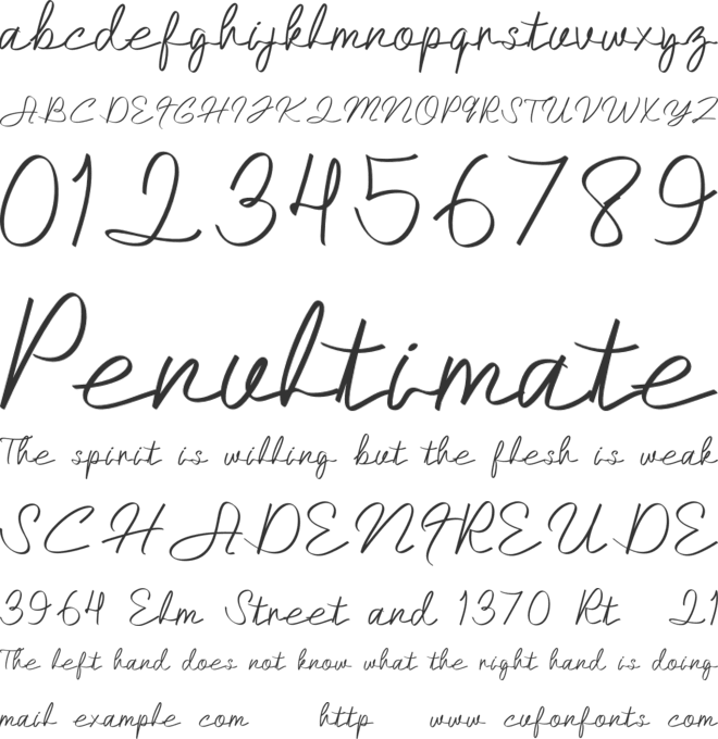 Abelle font preview