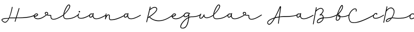 Herliana Regular font
