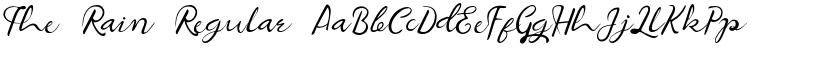 The Rain Regular font