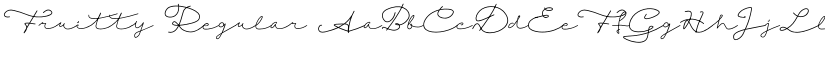Fruitty Regular font