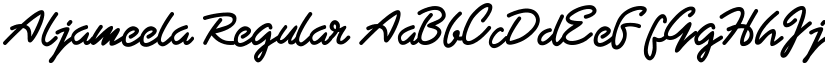 Aljameela Regular font