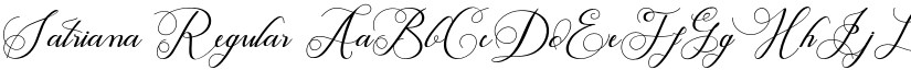 Satriana Regular font