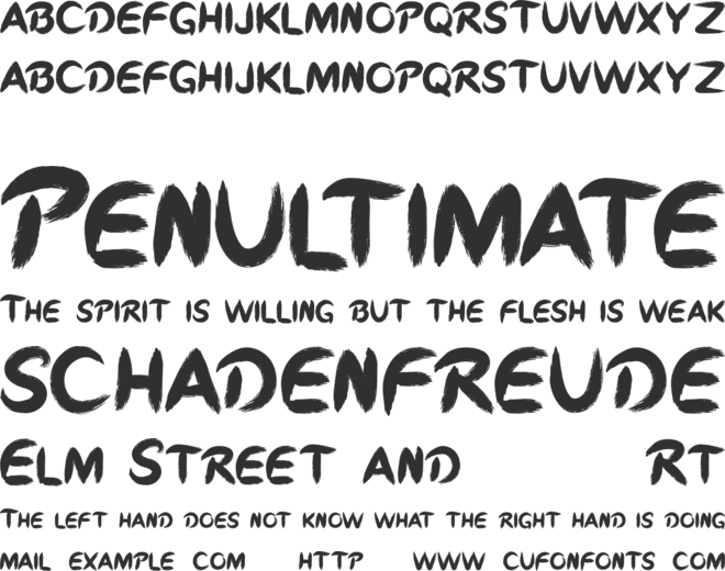 Iron Blade font preview